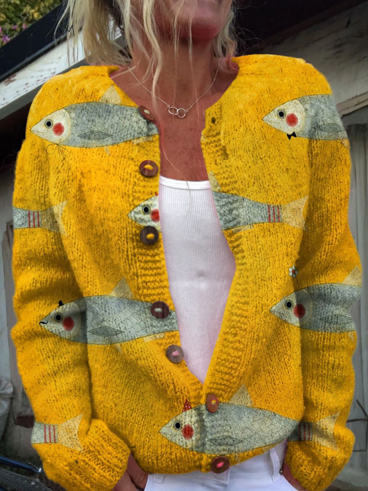 Anouk™ | Chaqueta de Punto Vintage