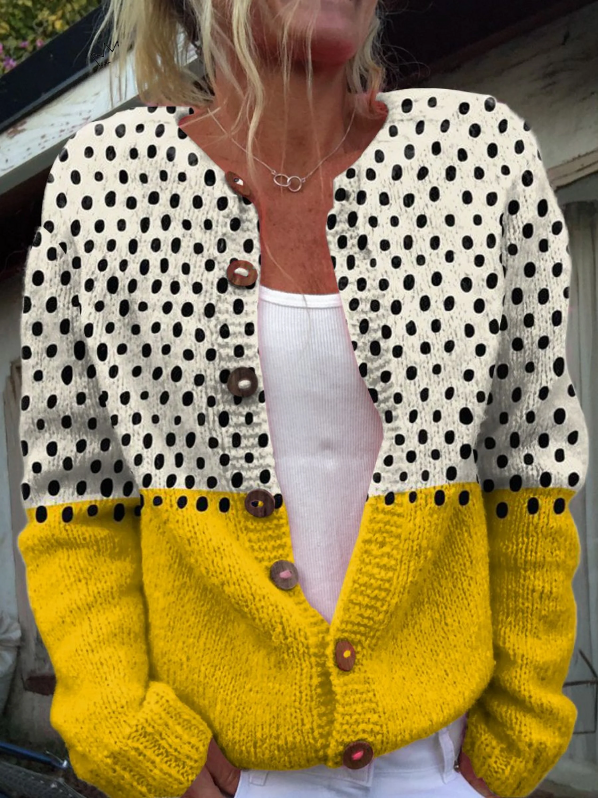 Junella™ | Chaqueta de Punto Vintage