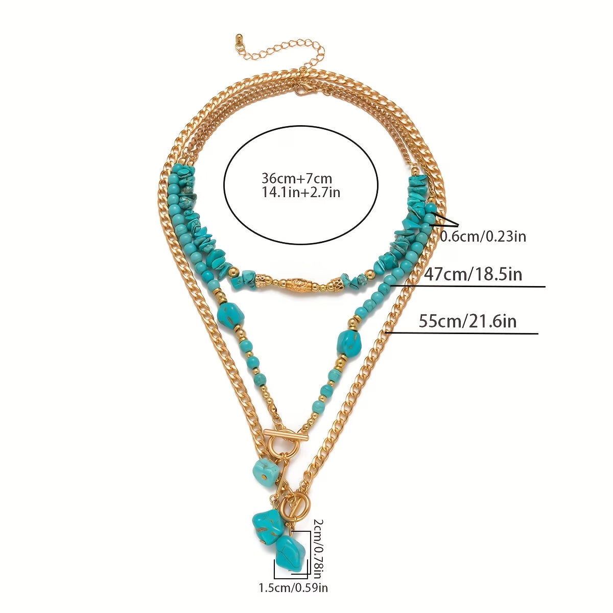 Collar Statement de Turquesa