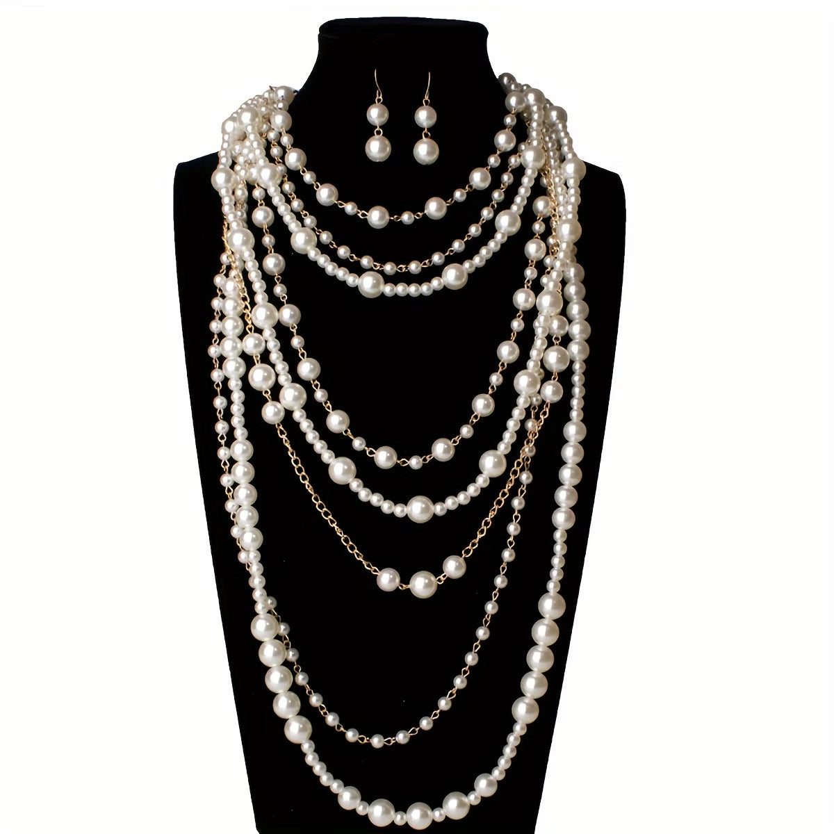Conjunto Boho de Perlas Multivuelta