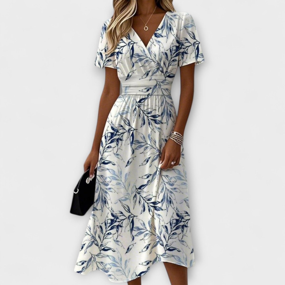 Ana - Vestido Floral Elegante - Elena Duval