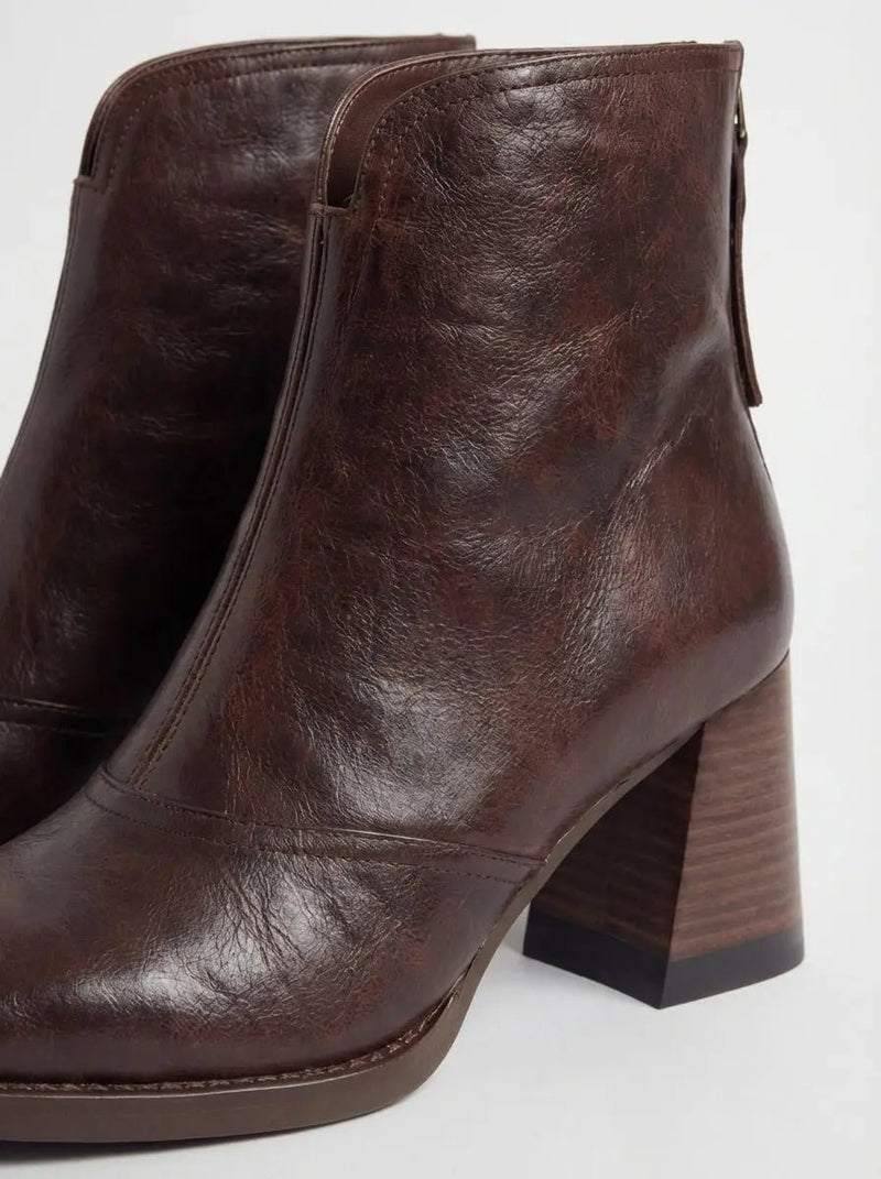 Claudia | Botines de Lujo con Tacón Medio - Elena Duval
