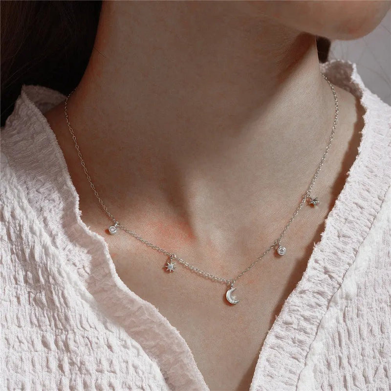 Collar de Plata Theresa con Diseño de Eslabones - Elena Duval