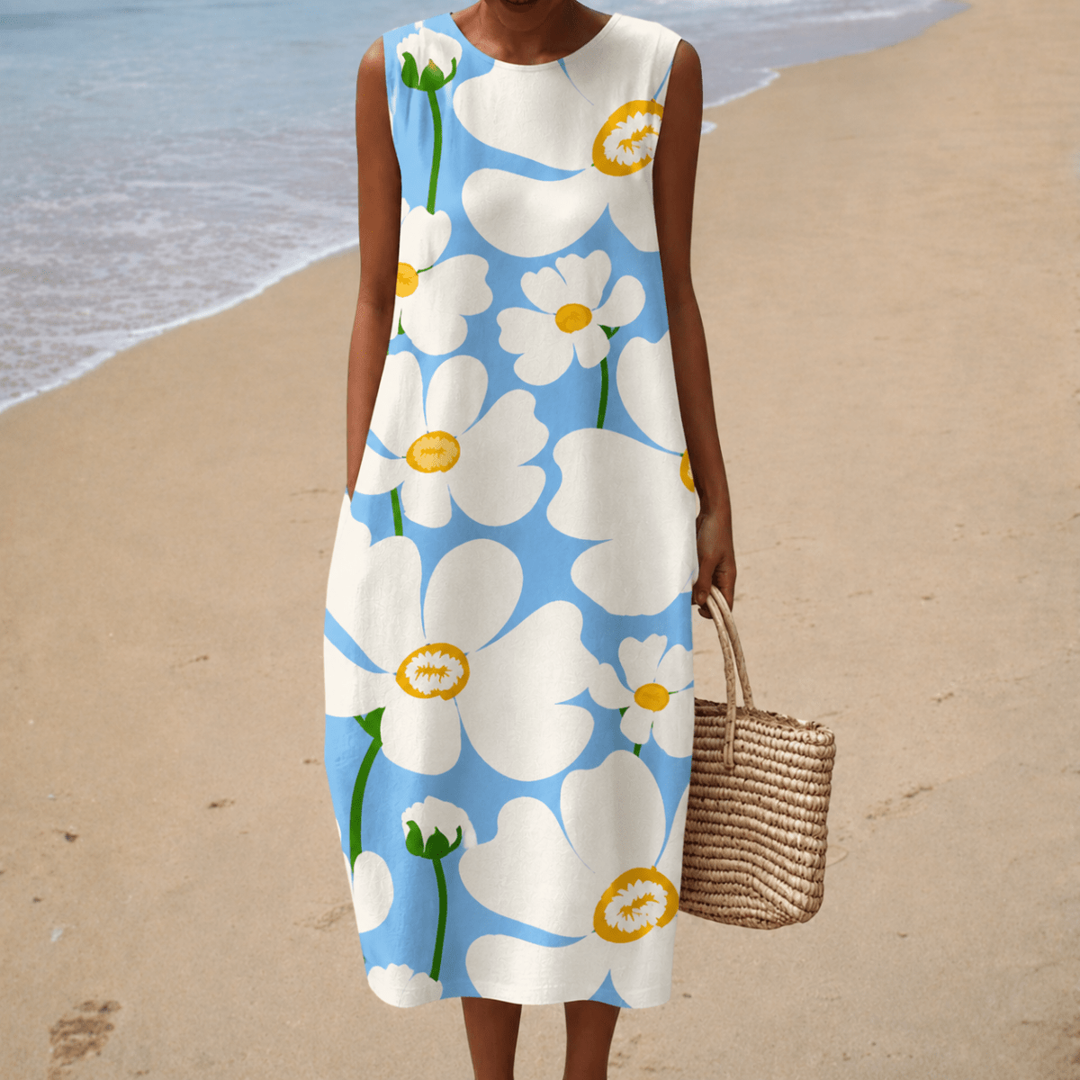 Daisy | Vestido Gráfico Solar - Elena Duval
