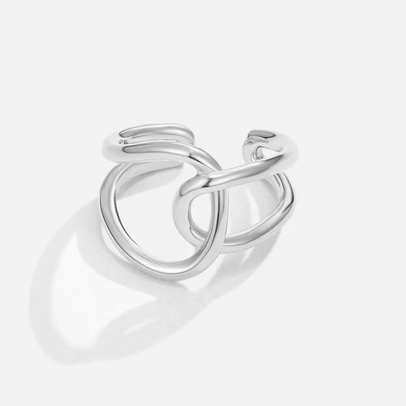 Helena | Anillo de Plata Curvado - Elena Duval