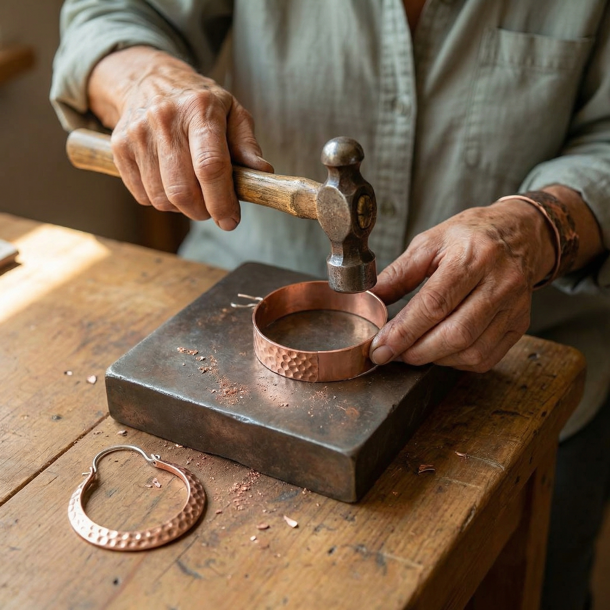 Ember | Pendientes en Tono Cobre
