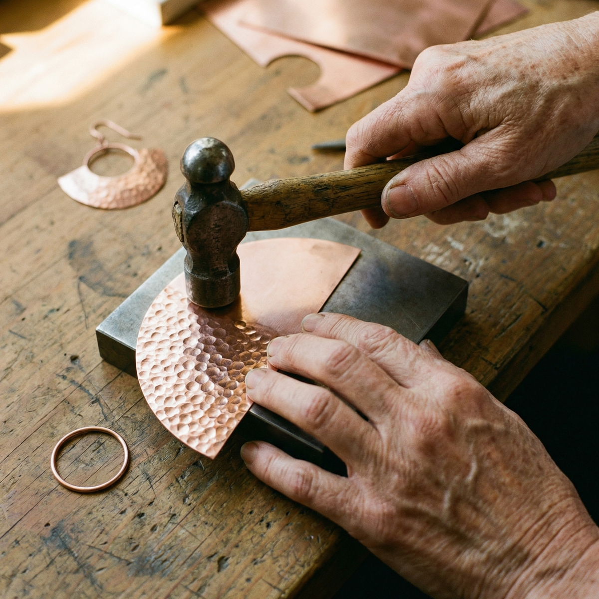Brezza | Pendientes en Tono Cobre
