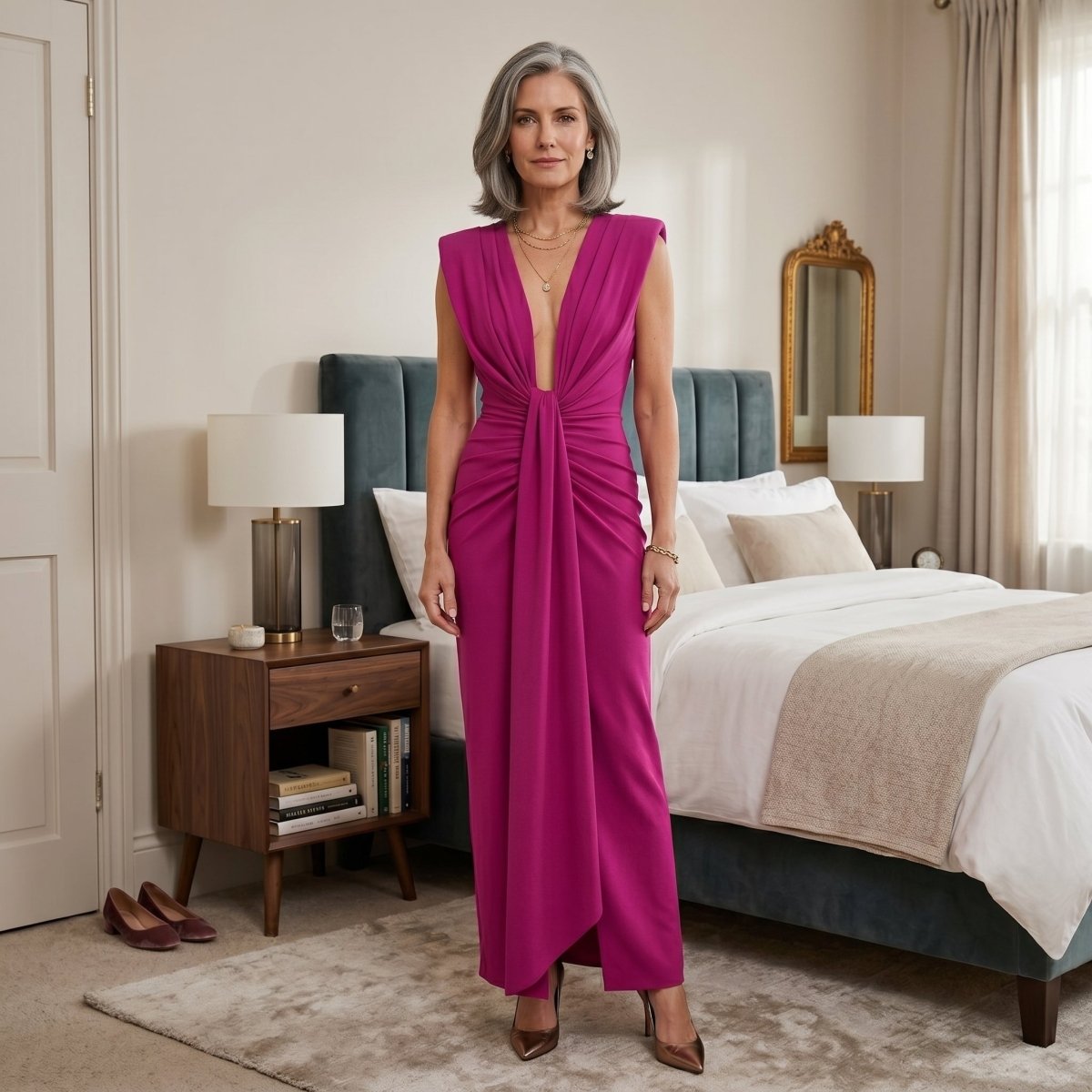 Julia - Vestido de Escote Abierto - Elena Duval