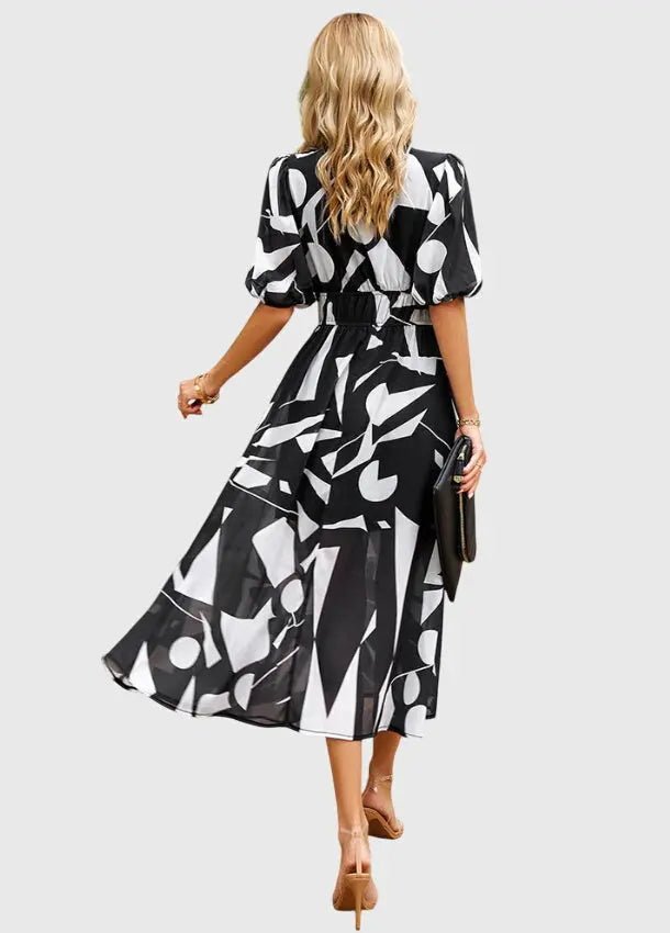Merlin™ | Vestido Midi Floral Favorecedor - Elena Duval
