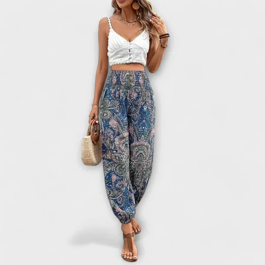 Scarlett | Pantalón con Estampado Étnico - Elena Duval