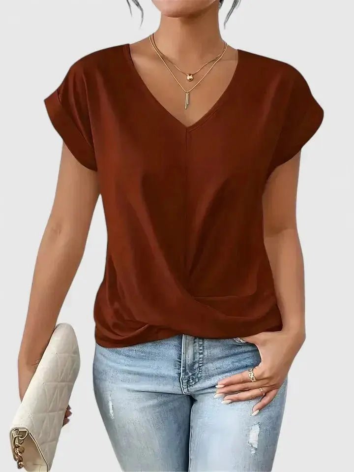 Valentina | Top Cuello en V - Elena Duval