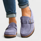Inês | Mocasines de Ante con Hebilla