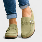 Inês | Mocasines de Ante con Hebilla