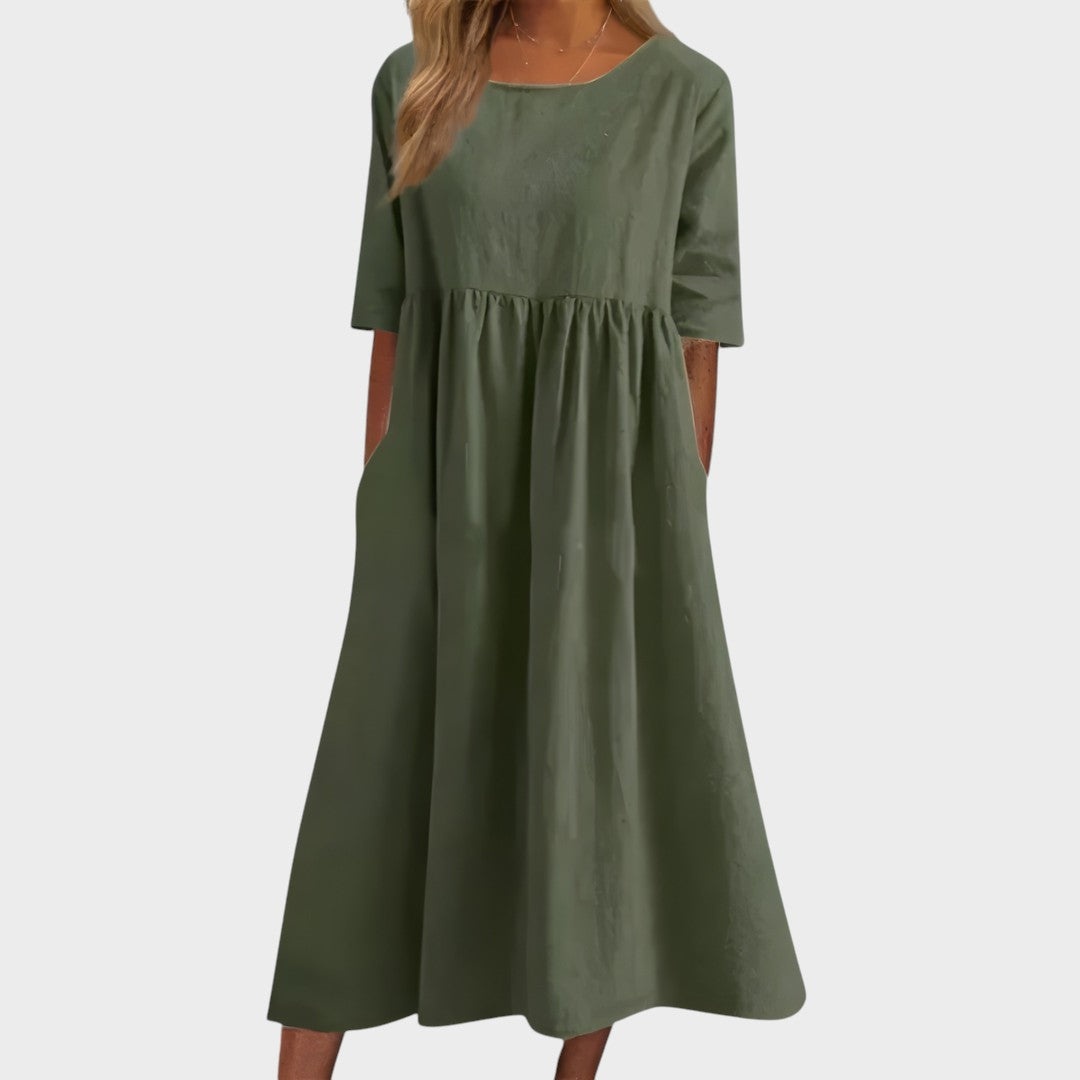 Catarina | Vestido de Algodón Favorecedor