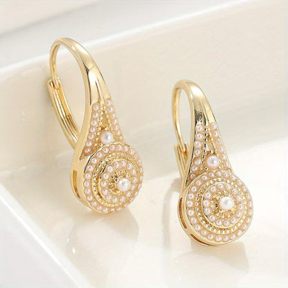 Pendientes de Perlas en Flor