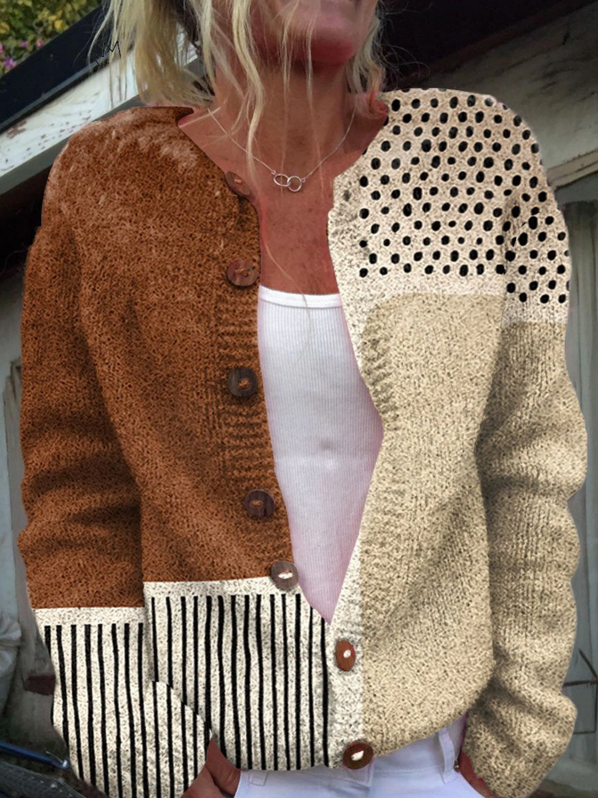 Eloise™ | Chaqueta de Punto Vintage