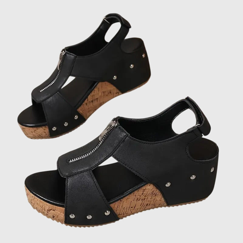 Estela | Sandalias con Cremallera