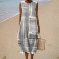 Mathilde | Vestido Midi Gráfico