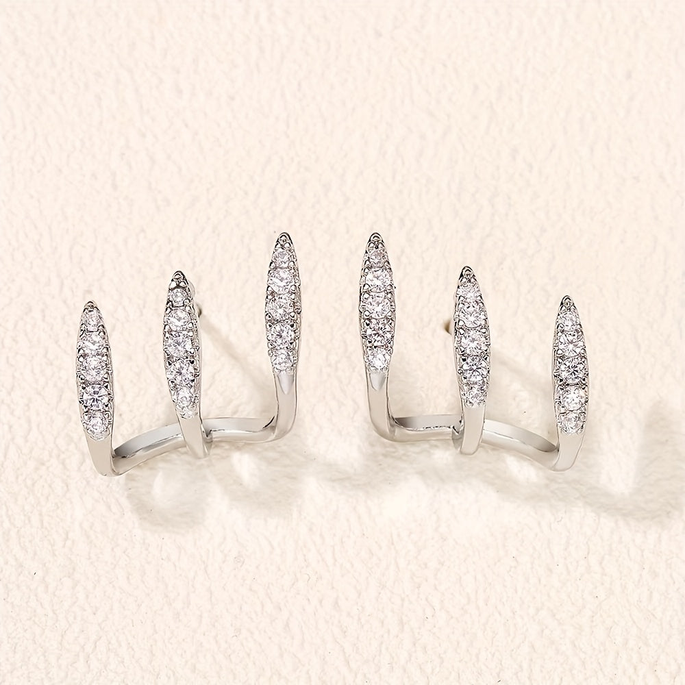 Flora | Pendiente Triple Elegante