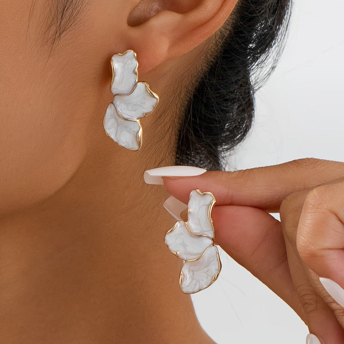 Pendientes de Pétalos de Perla