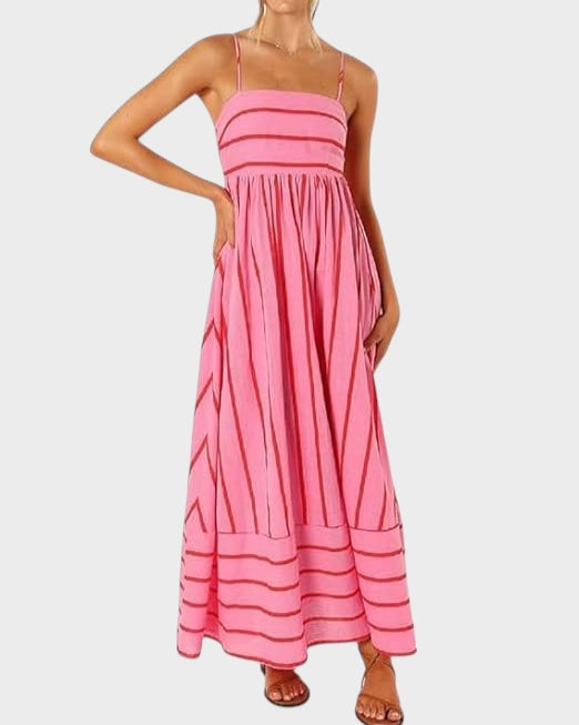 Camila - Vestido Listrado Fresco