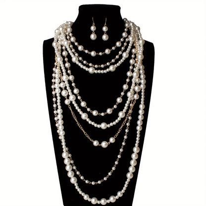 Conjunto Boho de Perlas Multivuelta