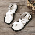 Caroline | Women's Platform Flat Buckle Sandals