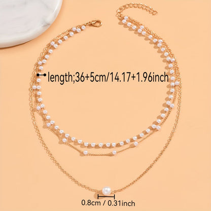 Set Trinity de Tres Collares de Perlas