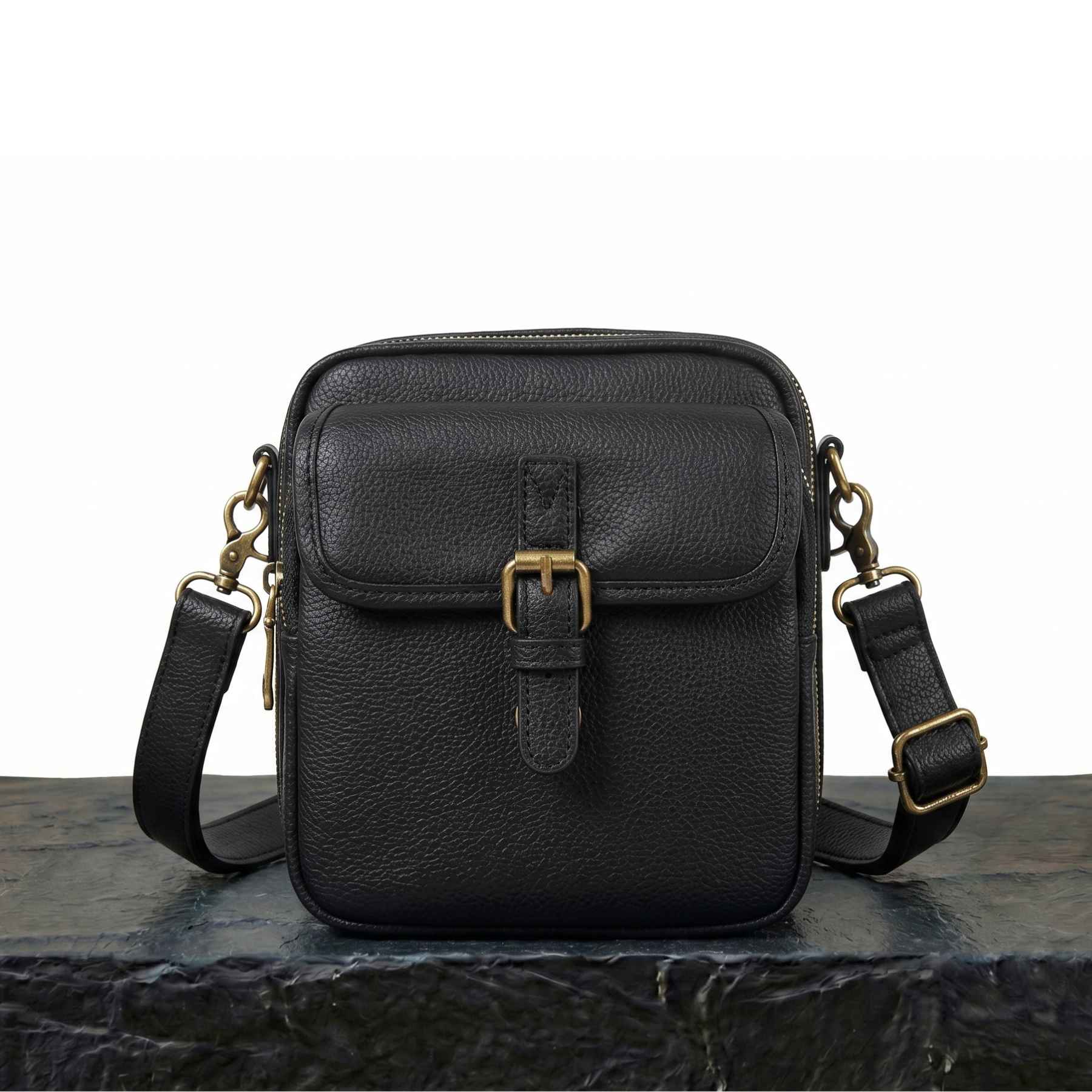 Bolso bandolera Prisma Negro