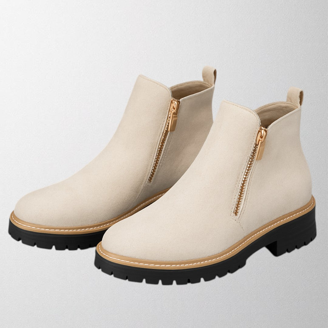 Elma™ | Women's shoe with round toe and side zip fastening