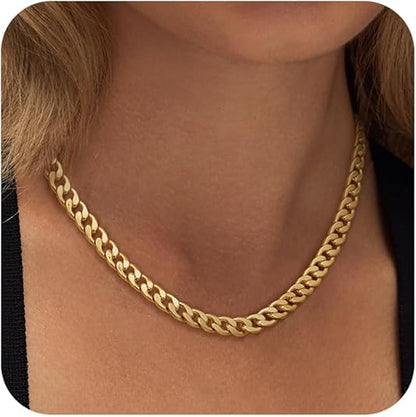 Leonor | Collar Chunky con Eslabones Cubanos