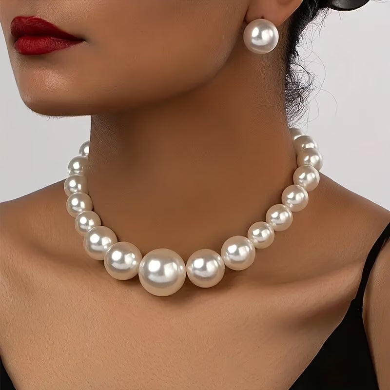 Conjunto Clásico Vintage de Perlas