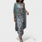 Carolina | Vestido Elegante con Kimono