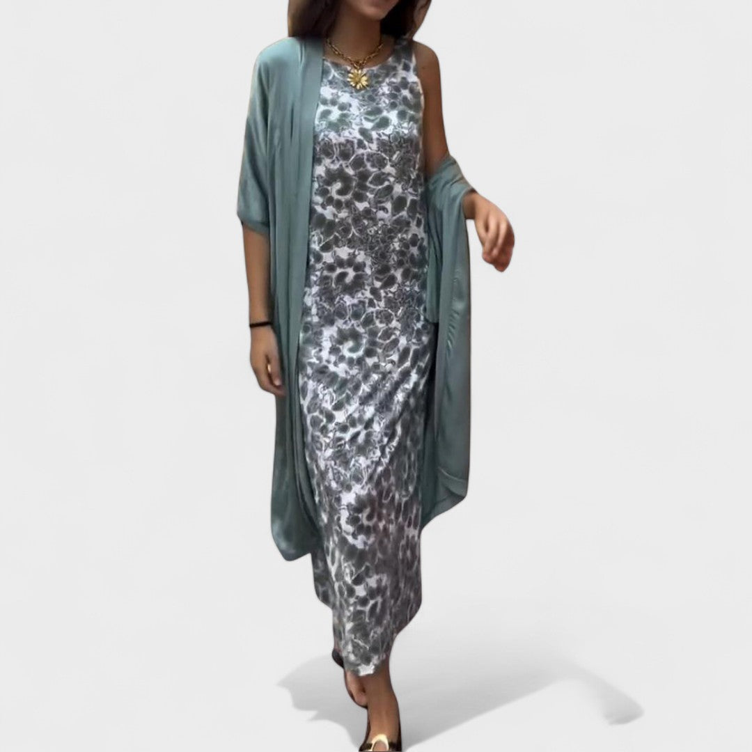Carolina | Vestido Elegante con Kimono