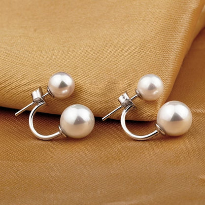 Pendientes Statement de Doble Perla