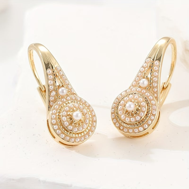 Pendientes de Perlas en Flor