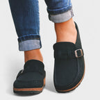 Inês | Mocasines de Ante con Hebilla