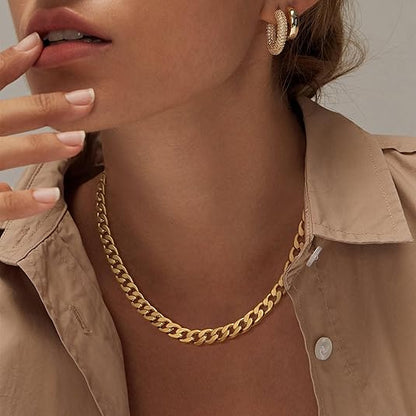 Leonor | Collar Chunky con Eslabones Cubanos