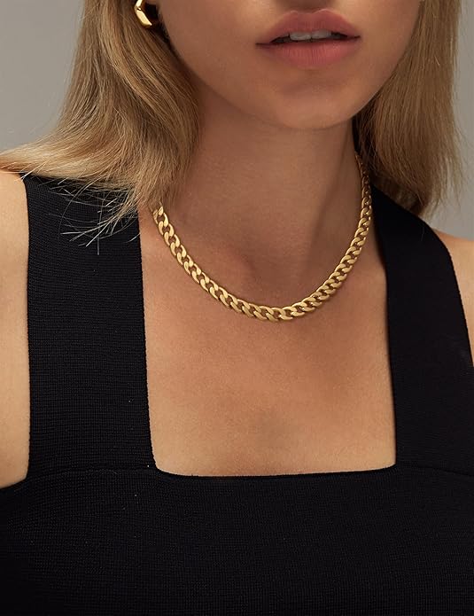 Leonor | Collar Chunky con Eslabones Cubanos