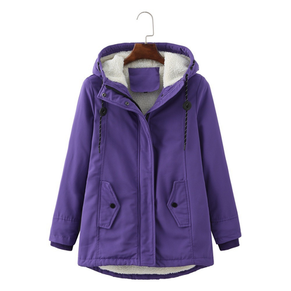 Everest™ | Abrigo Largo con Capucha y Forro Sherpa