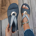 Selene | Sandalias Planas con Hebilla