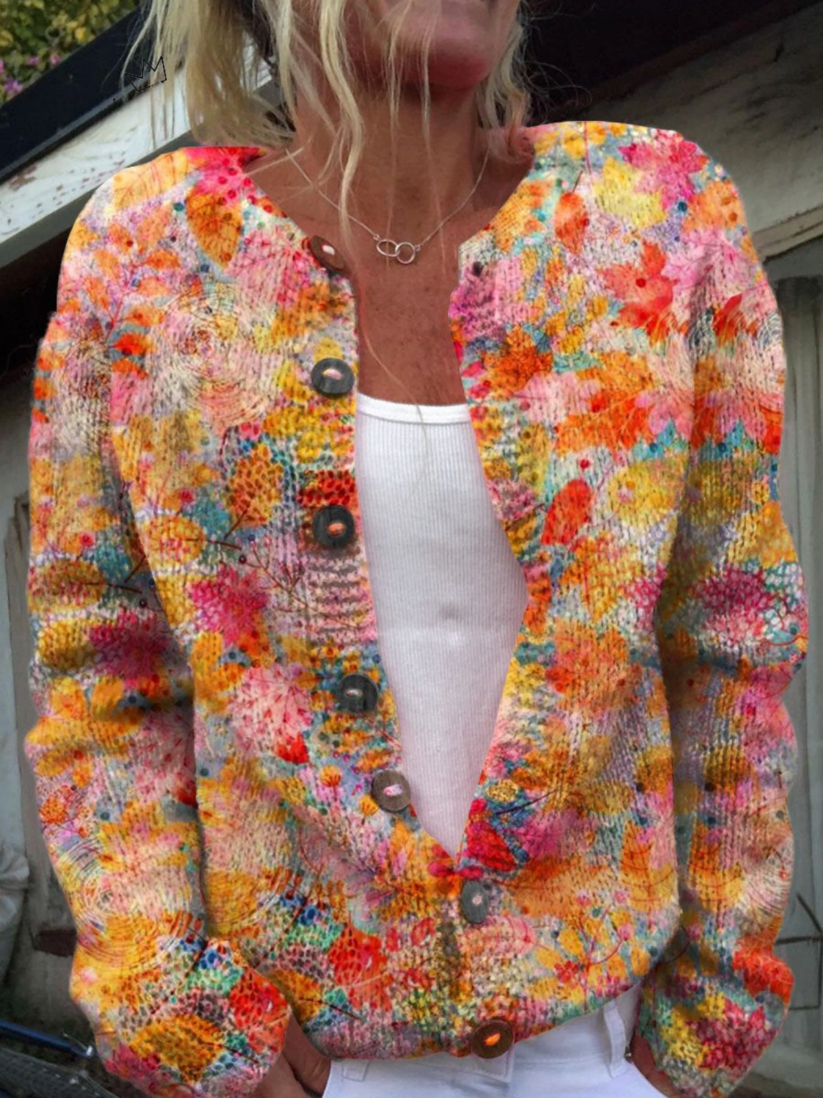 Helena™ | Chaqueta de Punto Vintage