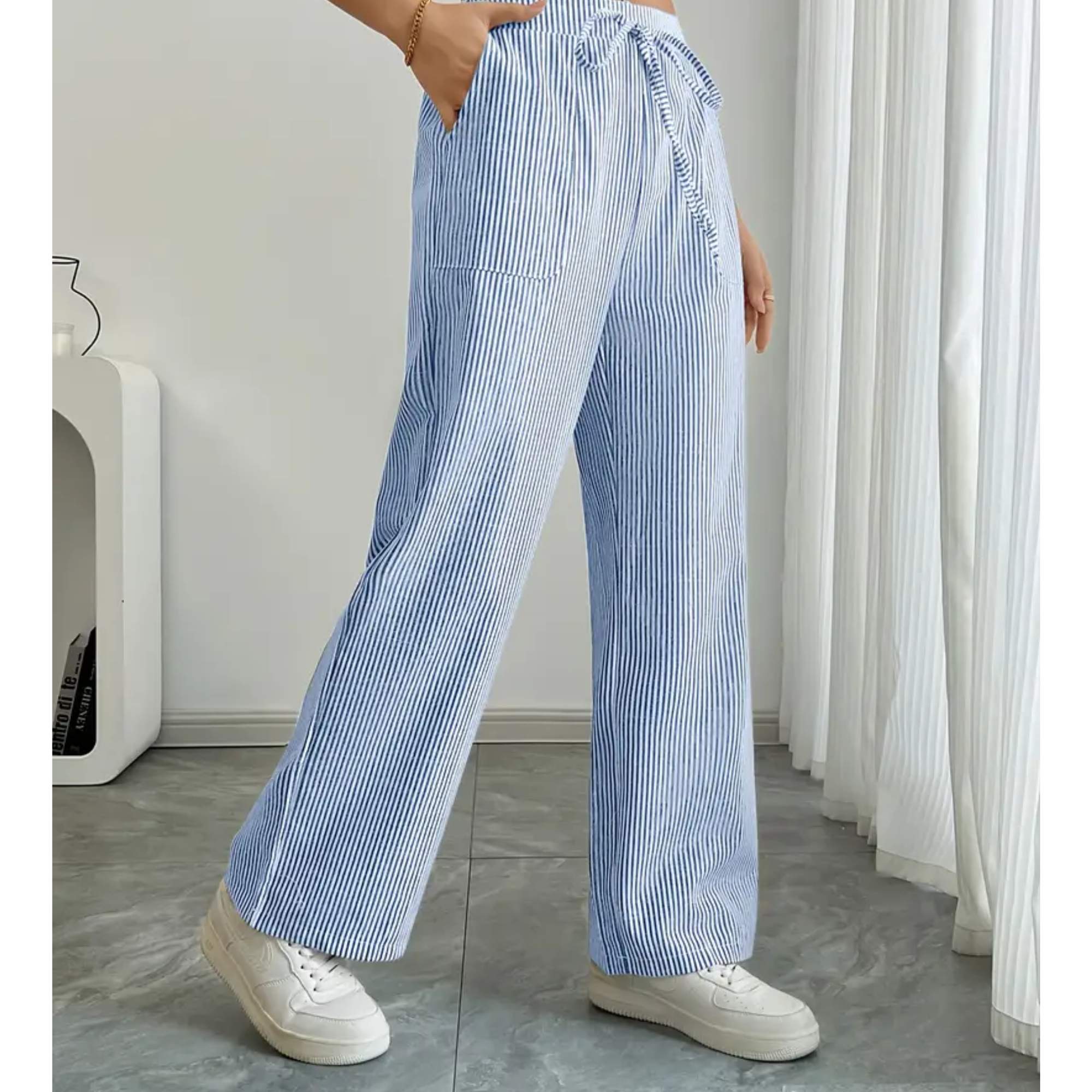 Amber™ | Striped Pant With Pockets