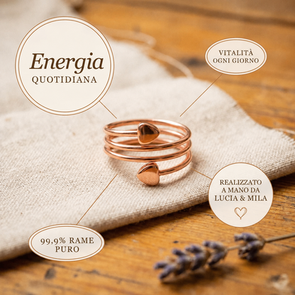 Anello in Rame di Lucia & Mila - Quotidiana