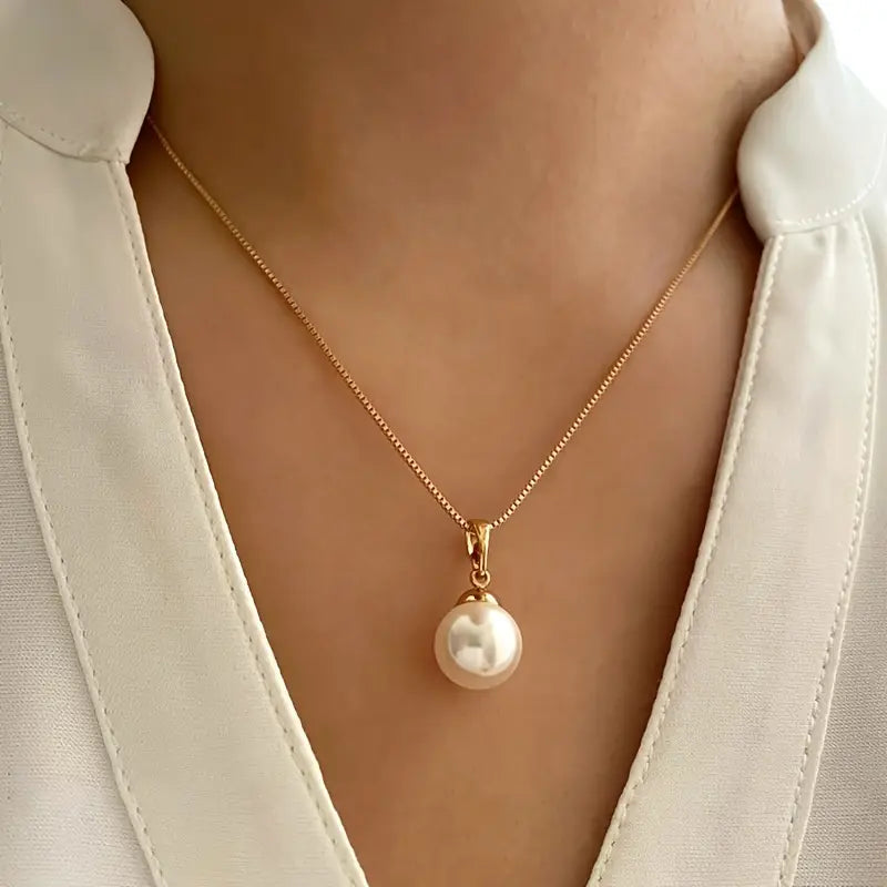 Conjunto de Collar de Perlas Graceful
