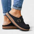 Inês | Mocasines de Ante con Hebilla
