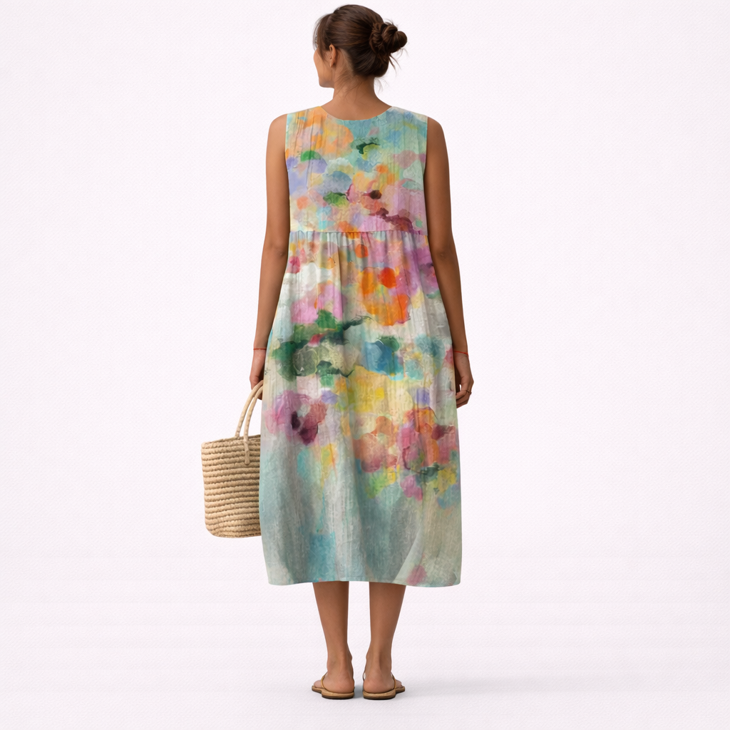 Carla™ | Vestido Midi Multicolor Elegante