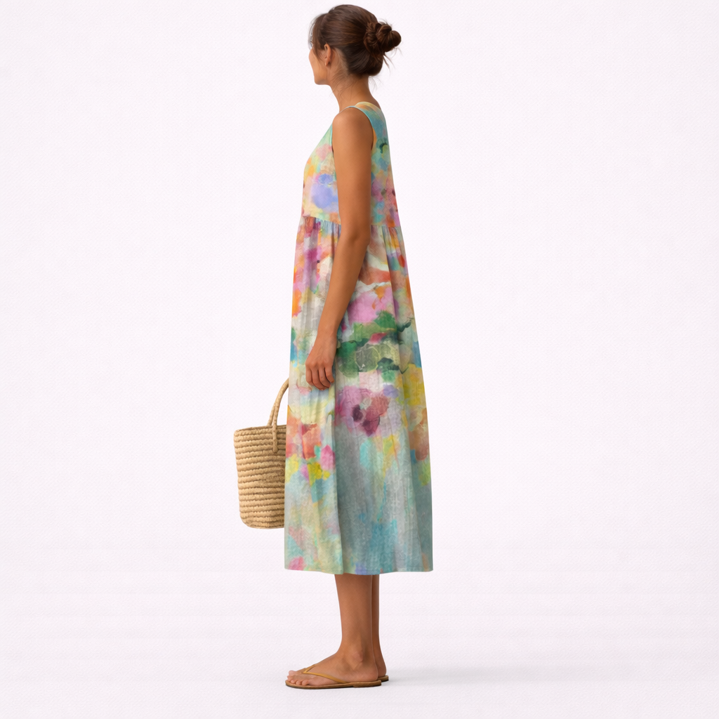 Carla™ | Vestido Midi Multicolor Elegante