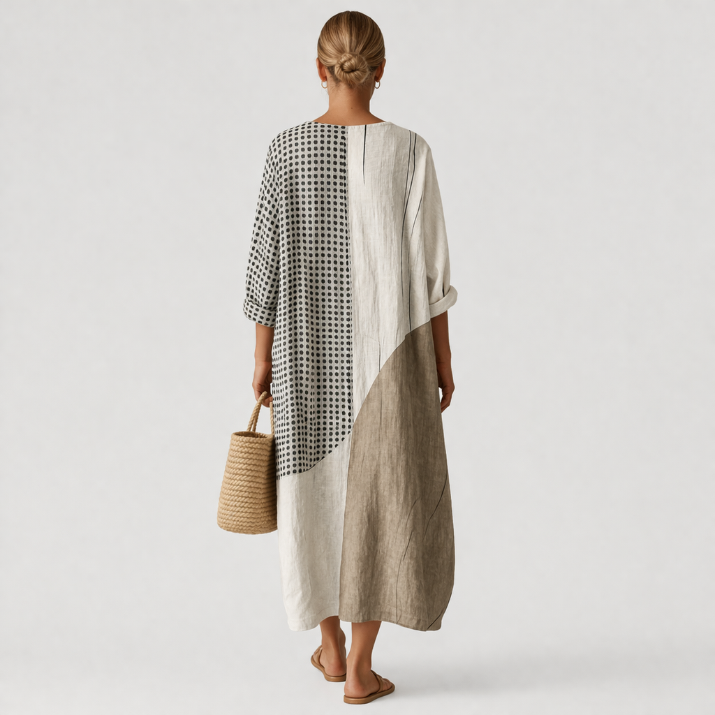 Emma™ | Vestido de Rayas Elegante