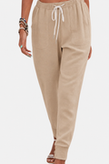 Tara | Women's Drawstring Jogger Pants with Elastic Ankle Cuffs